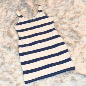 🎈5/$30!🎈H&M Navy & white striped tank dress